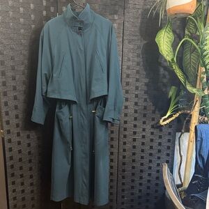 Alorna Trench Coat Green XL Vintage